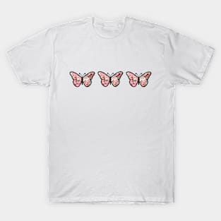 Floral Pattern Butterflies T-Shirt